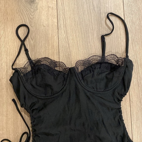 Princess Polly | Hazel Cut Out Mini Dress | Black | Size 6 - Picture 6 of 12